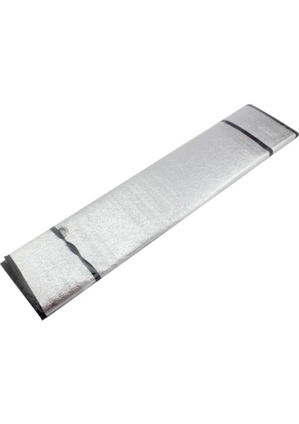 Metalize On Cam Oto Guneslik 130X60CM Nikel Ekonomik