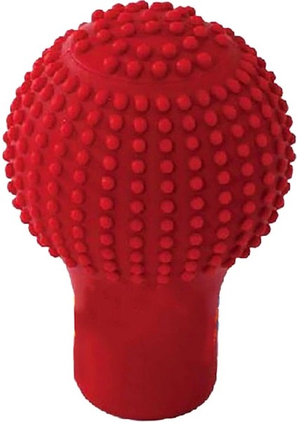 Silikon Vites Topuzu Kilifi Masajli Yuvarlak Kirmizi