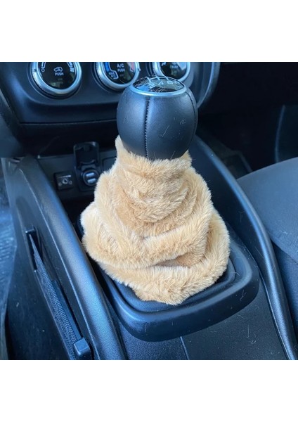 Yumusak Pelus Vites Korugu Vites Susu Kahverengi