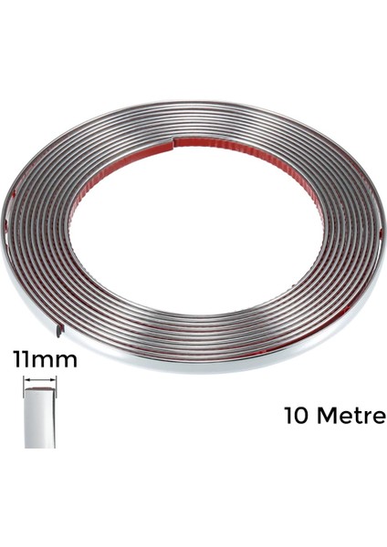 Yapiskanli Nikelaj Serit Bant Cita 11MM 10 Metre Krom