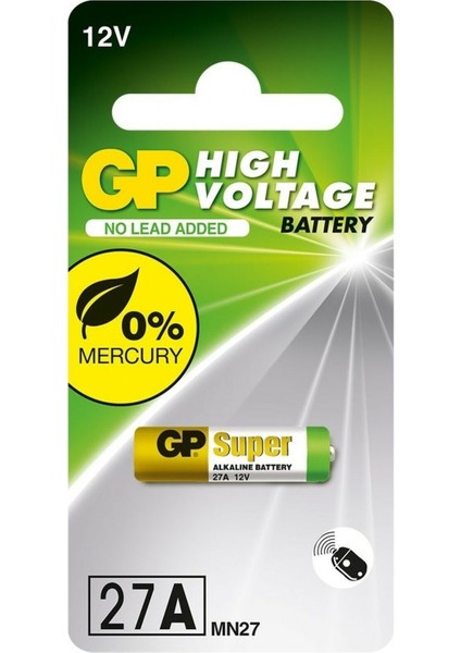 Gp 27A 12V Alkalin Spesifik Arac Kumanda Pili GP27A C5