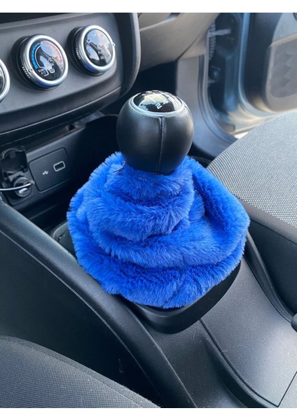 Yumusak Pelus Vites Korugu Vites Susu Mavi