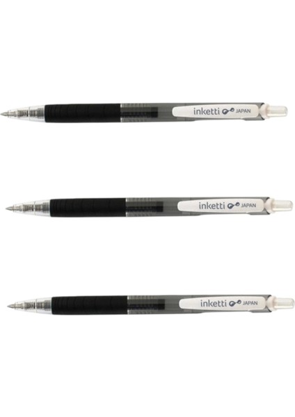 Inketti - 0.5mm Cch-10 Black ( Üç Adet )