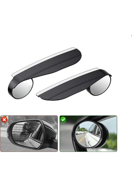 Kor Nokta Aynasi Yagmur Koyucu Semsiye Karbon Siyah