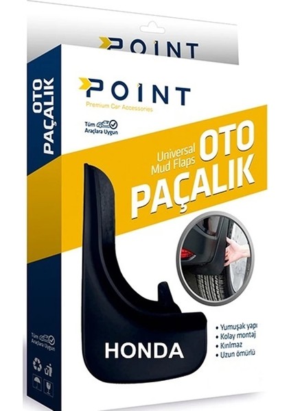 Honda Pacalik Tozluk Camurluk Universal Siyah 2 Li