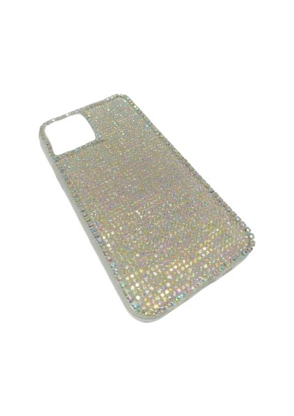 Iphone 12 Uyumlu Kristal Tasli Seffaf Telefon Kilifi Gokkusagi