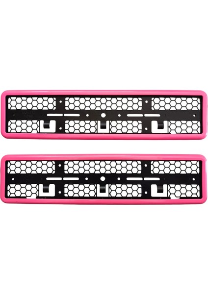Cerceveli Plakalik Plaka Altligi Pembe 2 Li