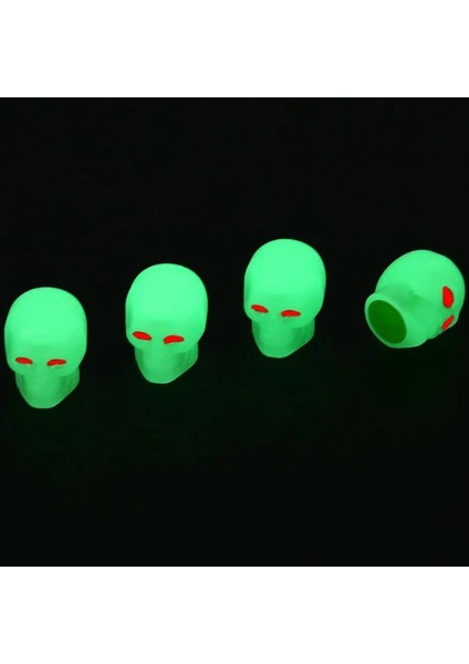 Kuru Kafa Fosforlu Gece Parlayan Sibop Kapagi 4 Lu Yesil