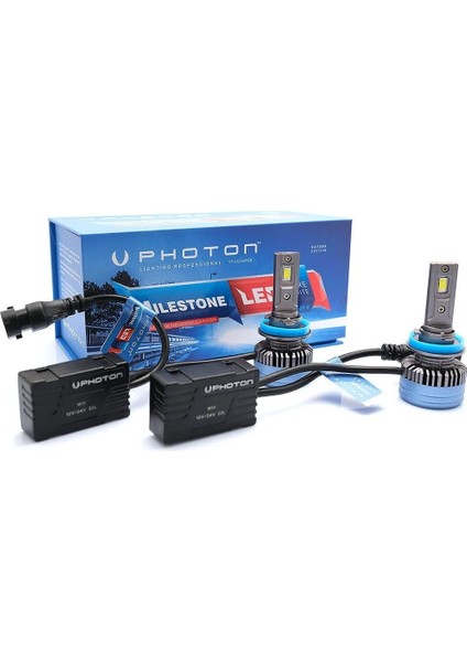Photon Milestone H11 12000 Lumen Katana Edition LED Xenon Far Fanli 55W 12 24V