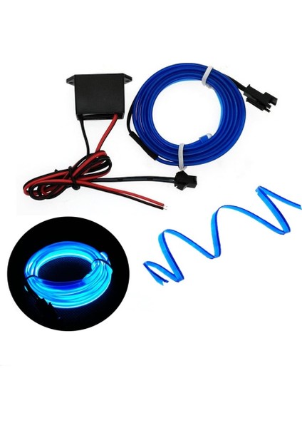 Fitilli Ip Neon LED Torpido Seridi 2 Metre Mavi