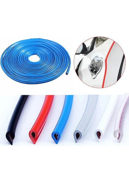 Kapi Koruma Fitili U Tip Gecme Serit 5 Metre Mavi