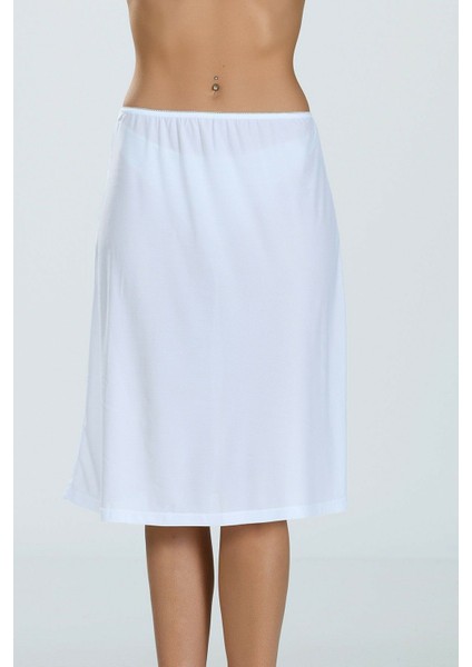 Jüpon Etek Altı Astar Dizaltı Beyaz Renk Jipon