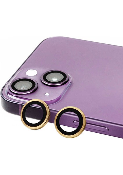 iPhone 15 Plus Uyumlu Vlmr Cl-07 Kamera Lens Koruyucu-Sarı