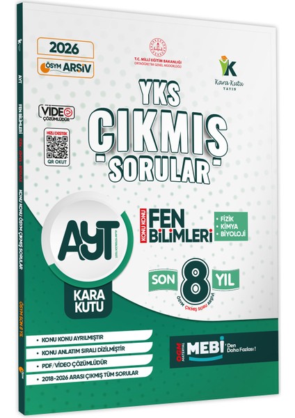 2025 TYT ve 2026 AYT Fen Bilimleri ÖSYM Çıkmış Soru Bankası 2’li Set fırsatları