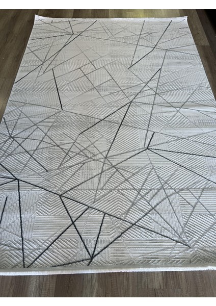 Moda 1080 Gri Yün Dokulu Akrilik Antibakteriyel Halı