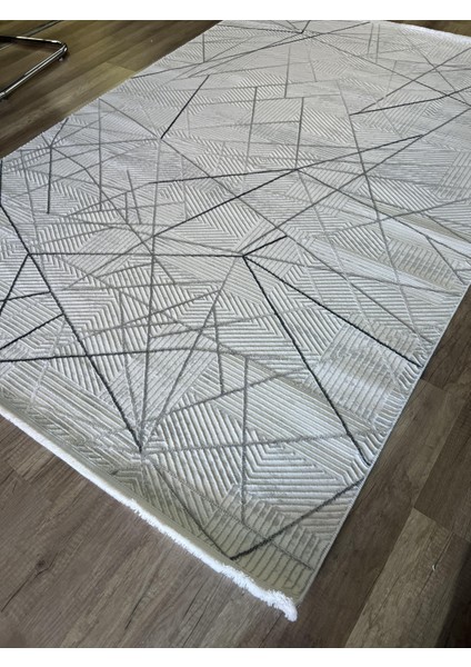 Moda 1080 Gri Yün Dokulu Akrilik Antibakteriyel Halı modelleri