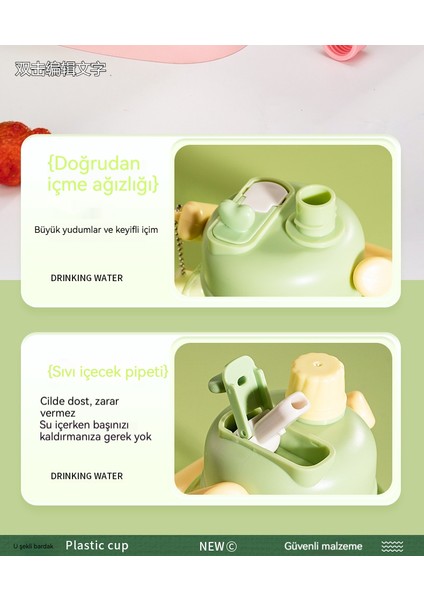 Yüksek Kapasiteli Çift Içimli Taşınabilir Plastik Çay ve Su Ayrıştırıcı El Çantası Büyük Kupa (Yurt Dışından) fırsatları