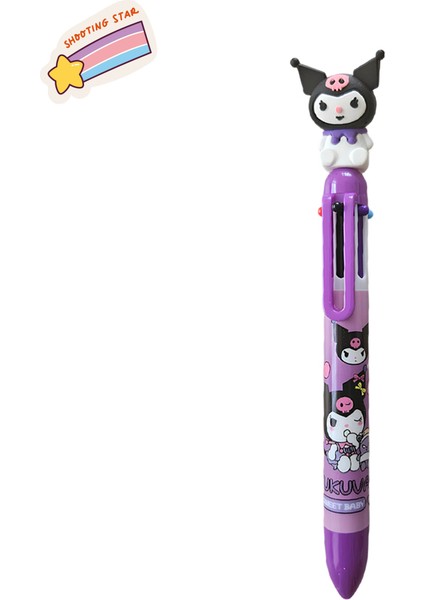 Kuromi Hello Kitty My Melody Cinnamoroll Figürlü Çok Renkli Tükenmez Kalem