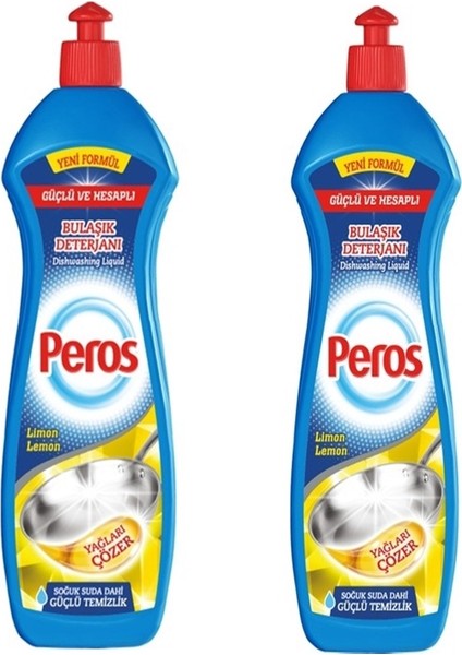 Sıvı Bulaşık Deterjanı Limon 675 ml 2 Adet