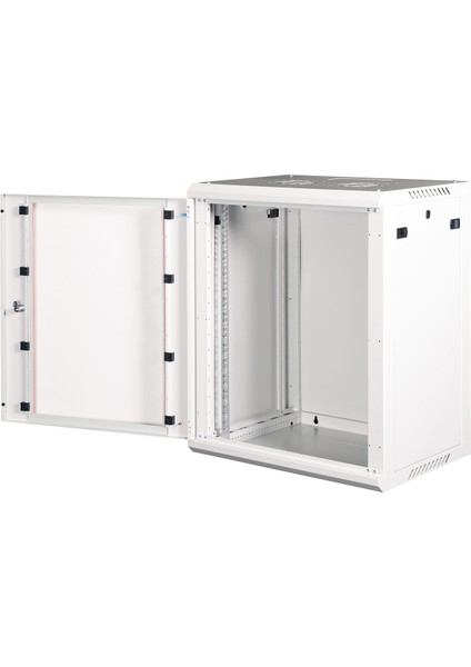 15U 19" Duvar Tipi Rack Kabinet – Genişlik: 600 mm | Derinlik: 450 mm – Açık Gri fiyatları
