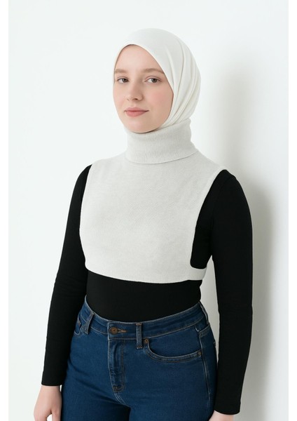 Tam Kapalı Dik Yaka Body | Lastikli Pamuklu Fitilli Kaşkorse Balıkçı Yaka