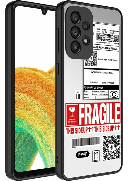 Galaxy A33 5g Kılıf Aynalı Desenli Kamera Korumalı Parlak Vlmr Mirror Kapak-Fragile