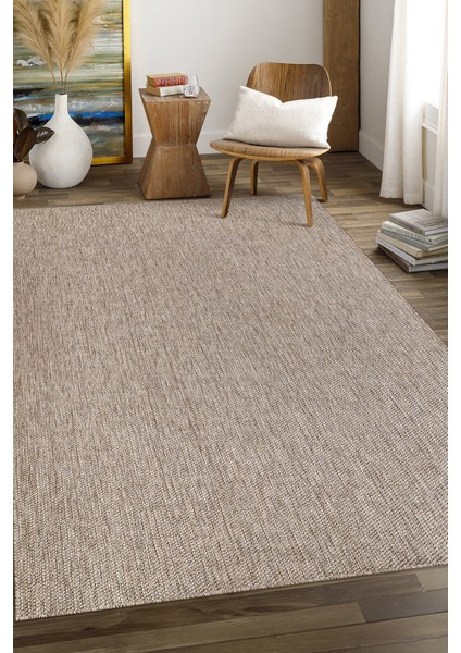 Sisal Jüt Hasır Model Tek Renk Dokuma Yıkanabilir Toz Vermez Halı Vizon
