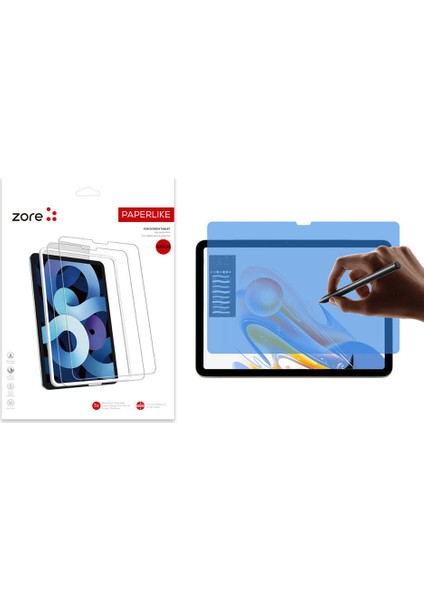 iPad Air 11 2025 M3 Vlmr Paper-Like Ekran Koruyucu - Şeffaf