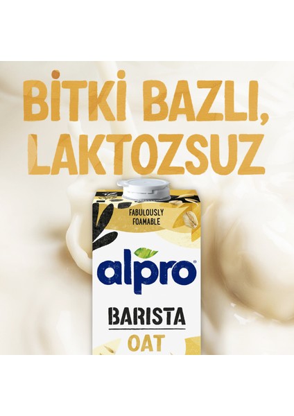 Barista Yulaf Sütü 1 L Vegan Laktozsuz Bitkisel Bazlı indirimleri
