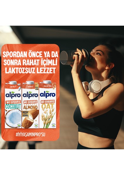 Şekersiz Hindistan Cevizi Sütü 1 L Vegan Laktozsuz Bitkisel Bazlı