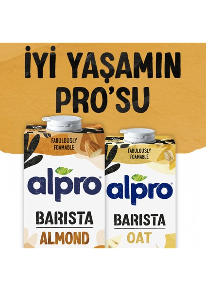 Barista Badem Sütü 1 L Vegan Laktozsuz Bitkisel Bazlı fiyatları