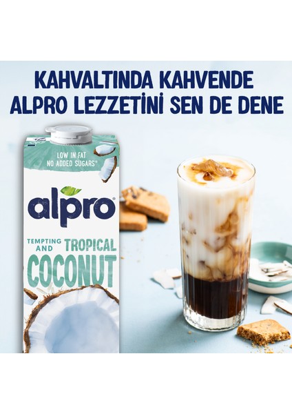 Hindistan Cevizi Sütü 2x1 L Vegan Laktozsuz Bitkisel Bazlı