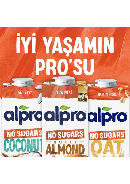 Şekersiz Badem Sütü 2x1 L Vegan Laktozsuz Bitkisel Bazlı modelleri