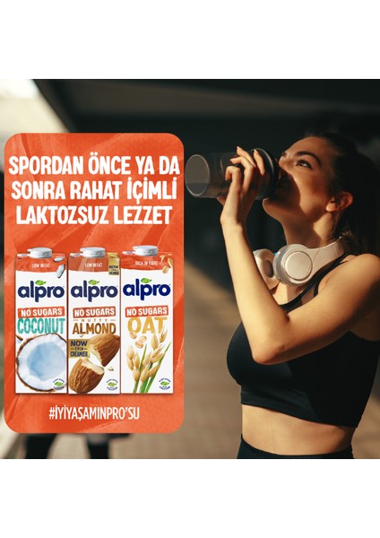 Şekersiz Badem Sütü 2x1 L Vegan Laktozsuz Bitkisel Bazlı indirimleri