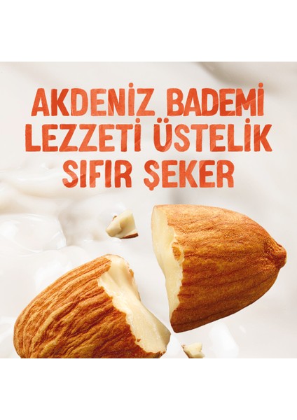 Şekersiz Badem Sütü 2x1 L Vegan Laktozsuz Bitkisel Bazlı