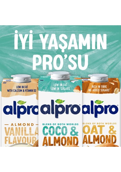 Hindistan Cevizi Badem Sütü 2x1 L Vegan Laktozsuz Bitkisel Bazlı modelleri