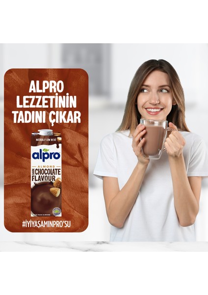 Bitter Çikolata Badem Sütü 2x1 L Vegan Laktozsuz Bitkisel Bazlı