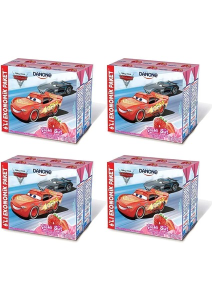 Disney Çilekli Uht Süt 180ML X6 x 4 Adet (Karakter Seçimi Yapılamamaktadır) fiyatları