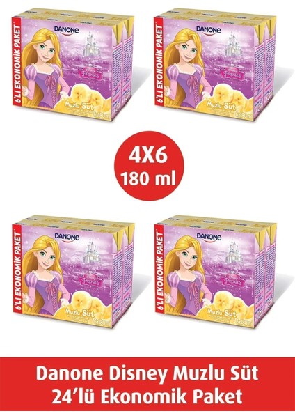 Disney Muzlu Uht Süt 180ML 6'lı (Karakter Seçimi Yapılamamaktadır) X4 Adet