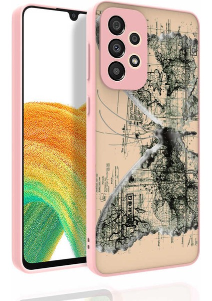 Galaxy A33 5g Kılıf Desenli Kamera Korumalı Parlak Vlmr Nora Kapak-No4
