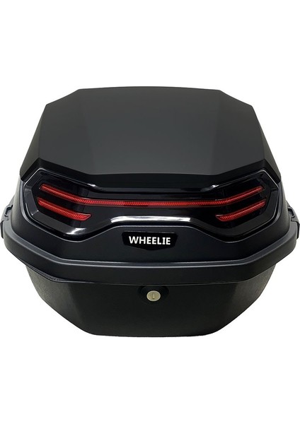 XT08-FS 32 Litre Motosiklet Arka Çanta Mat Siyah Su Geçirmez ABS Top Case Çift Kilitleme Üniversal fiyatları