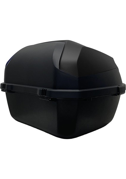 XT08-FS 32 Litre Motosiklet Arka Çanta Mat Siyah Su Geçirmez ABS Top Case Çift Kilitleme Üniversal