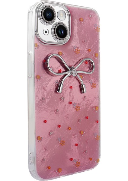 iPhone 13 Kılıf Kamera Korumalı Figürlü Vlmr Ponti Silikon Kapak - Açık Pembe modelleri