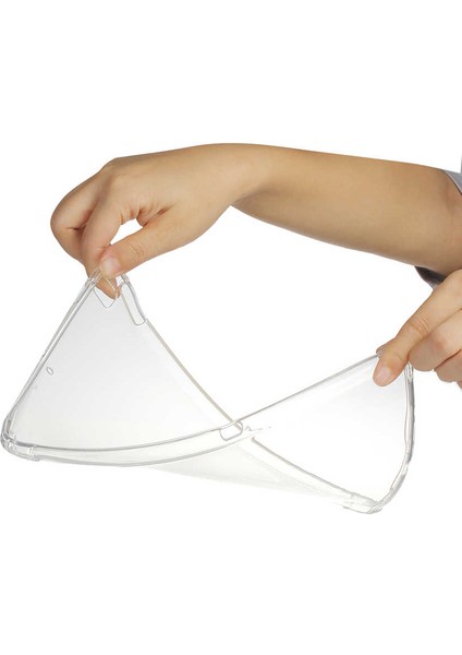 iPad Pro 10.5 (7.nesil) - Uyumlu Uyumlu Vlmr Tablet Nitro Anti Shock Silikon Kapak-Renksiz modelleri