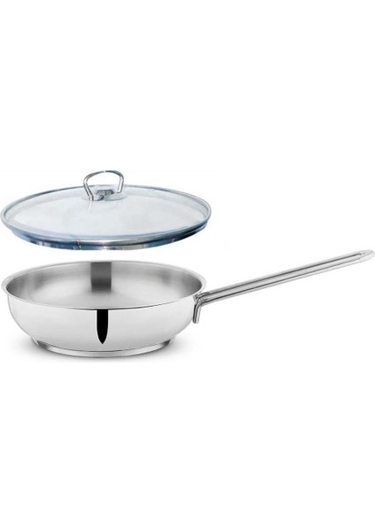 Held Çelik Tava 28 cm Cam Kapaklı