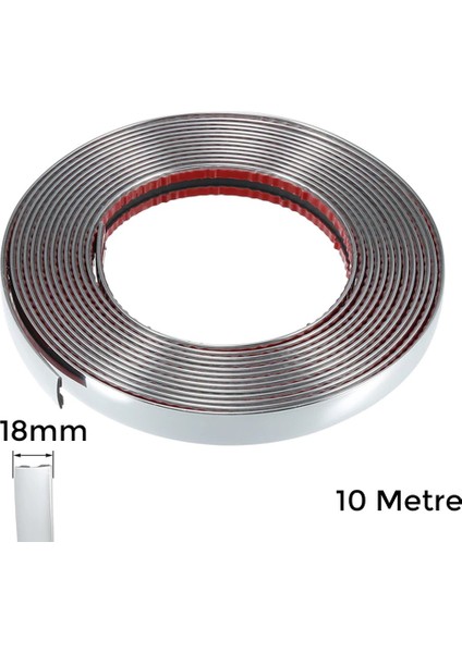 Yapiskanli Nikelaj Serit Bant Cita 18MM 10 Metre Krom