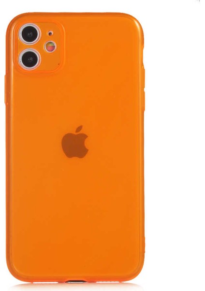 iPhone 11 Uyumlu Vlmr Mun Silikon-Turuncu