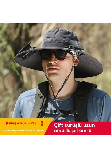 Açık Güneş Fan Uzun Pil Ömrü Şapka (Yurt Dışından) modelleri