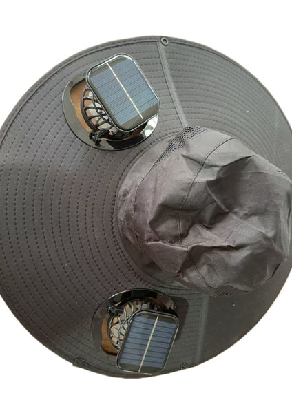 Açık Güneş Fan Uzun Pil Ömrü Şapka (Yurt Dışından)