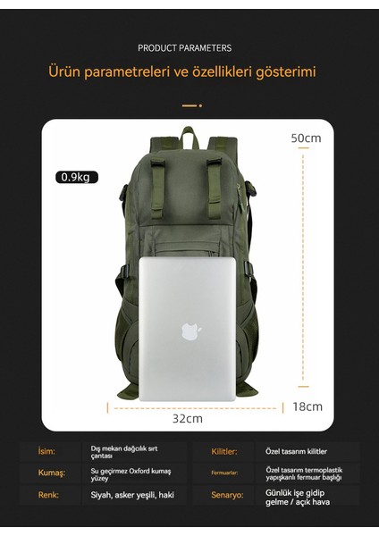 Erkek Seyahat Dağcılık Gelişmiş Hafif Sırt Çantası (Yurt Dışından) fiyatları